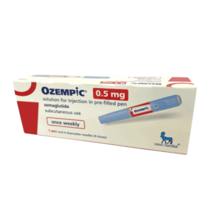 Ozempic 0.5mg solution for injection in a pre-filled pen